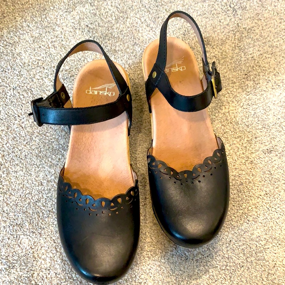 Black Dansko Sandal Wedges